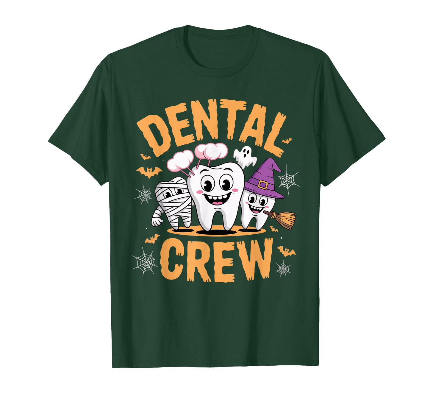 Dental Crew Halloween Dentist Hygienist Tooth Design T-Shirt