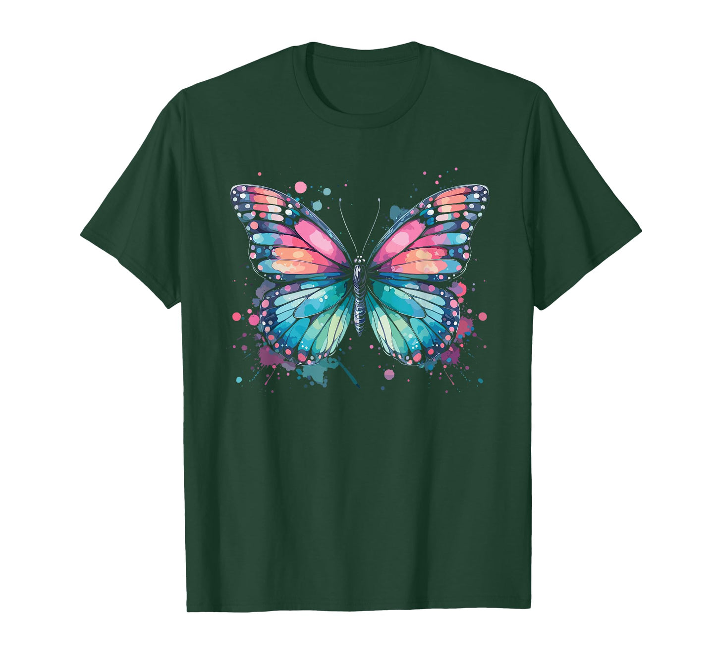 Butterfly Watercolor Design – Boho Aesthetic Art T-Shirt