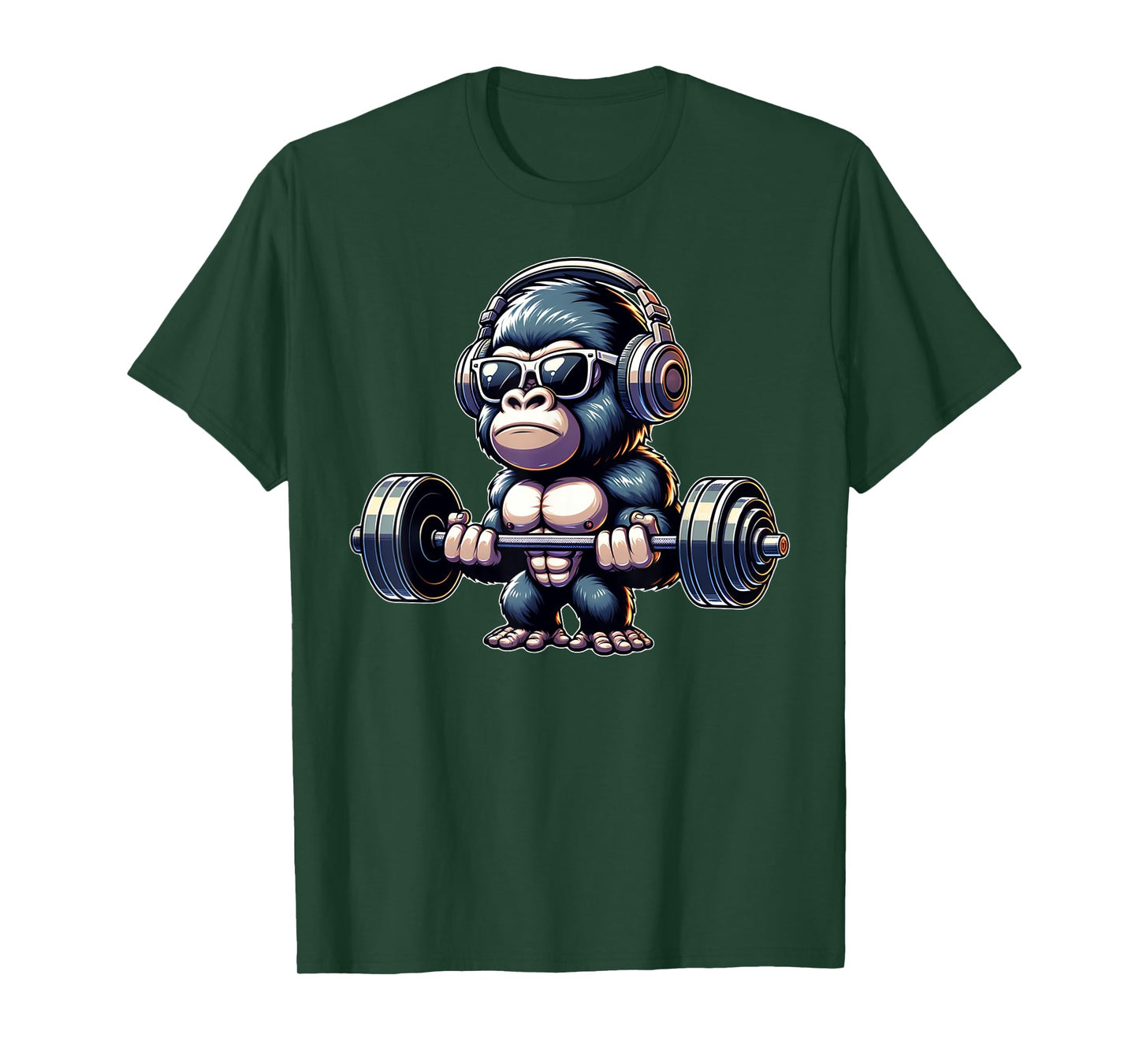 Gorilla Funny Gym Weightlifting Bodybuilder Fitness Workout T-Shirt