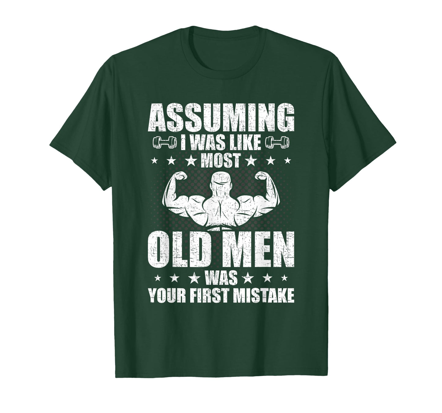 Old Man Weightlifting Bodybuilding Weightlifting Workout T-Shirt