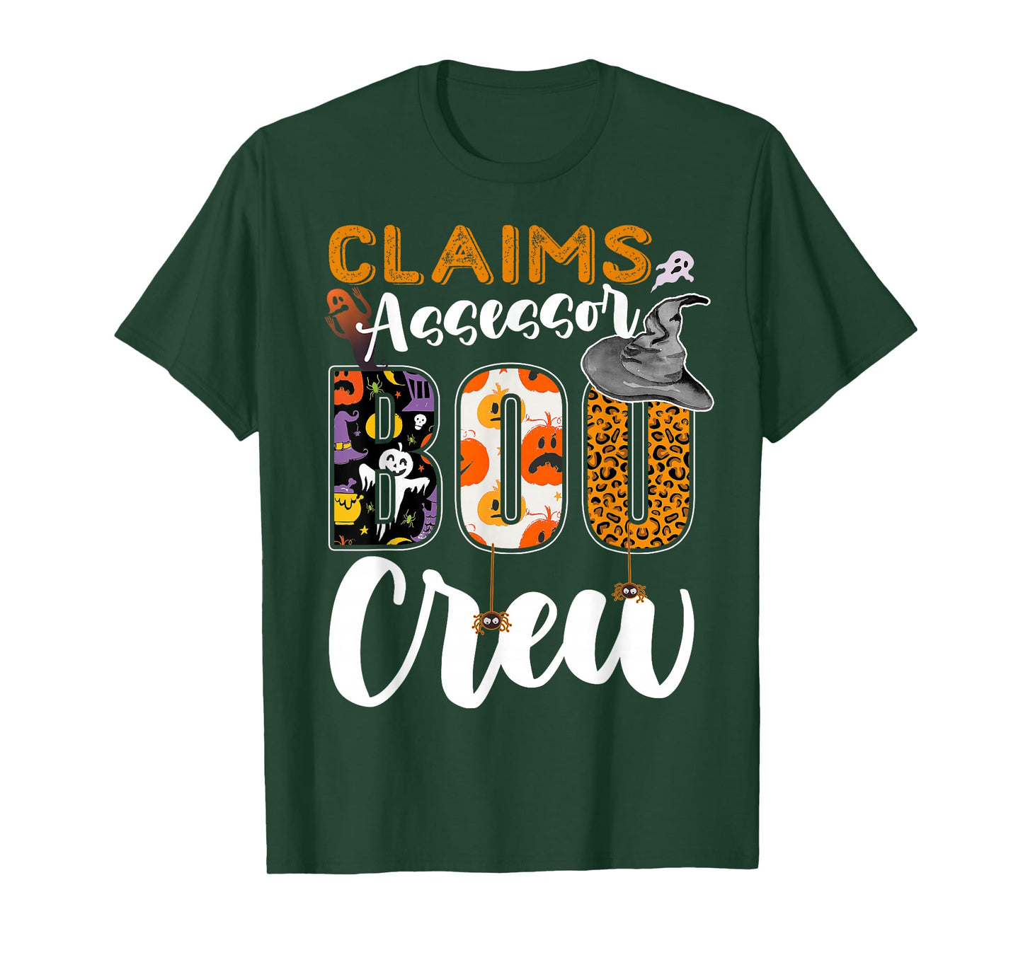 Claims Assessor Boo Crew Halloween Match Examiner T-Shirt