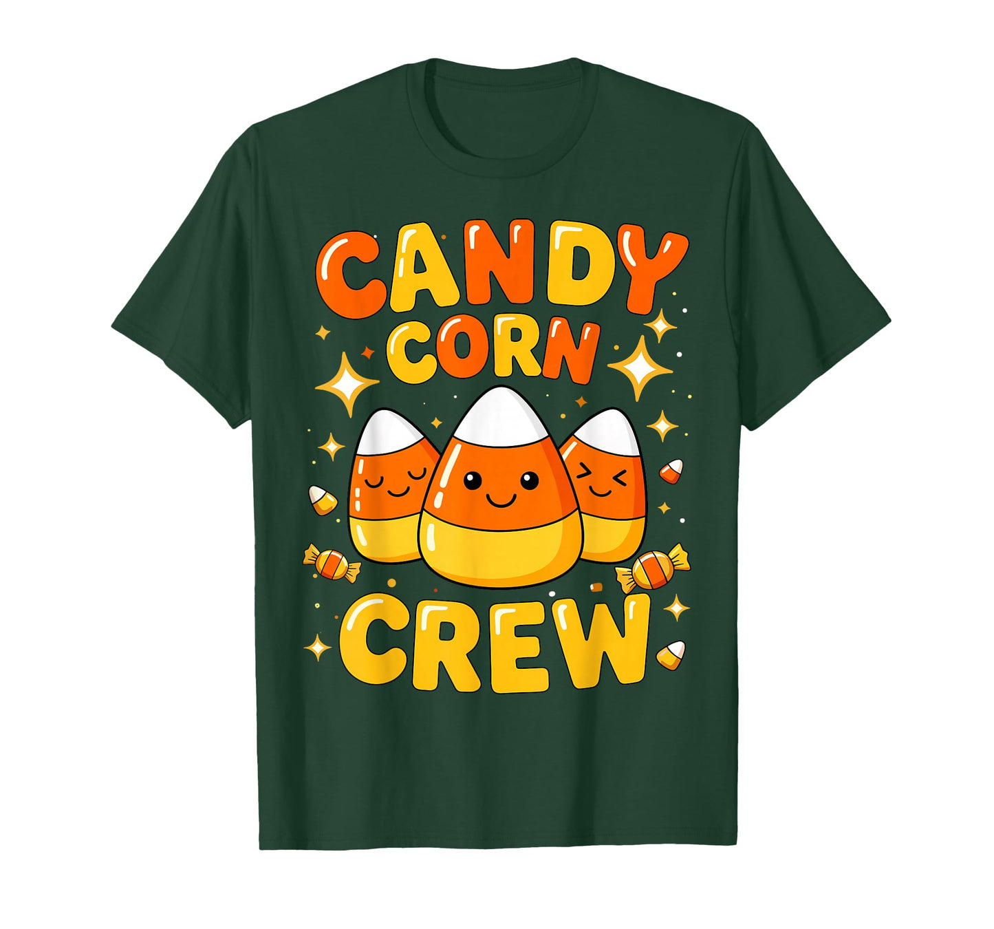 Candy Corn Crew Halloween Costume Family Friends Matching T-Shirt