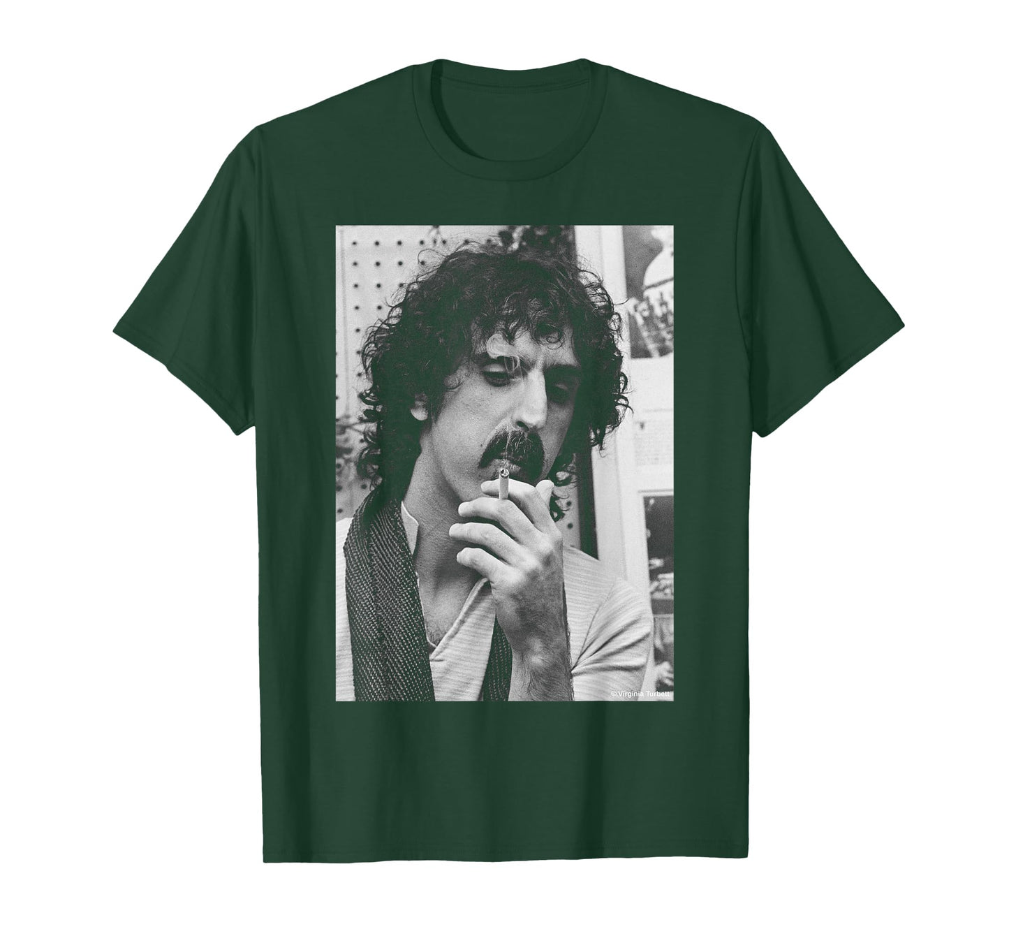 Smoking Frank Zappa By Virgina Turbett T-Shirt