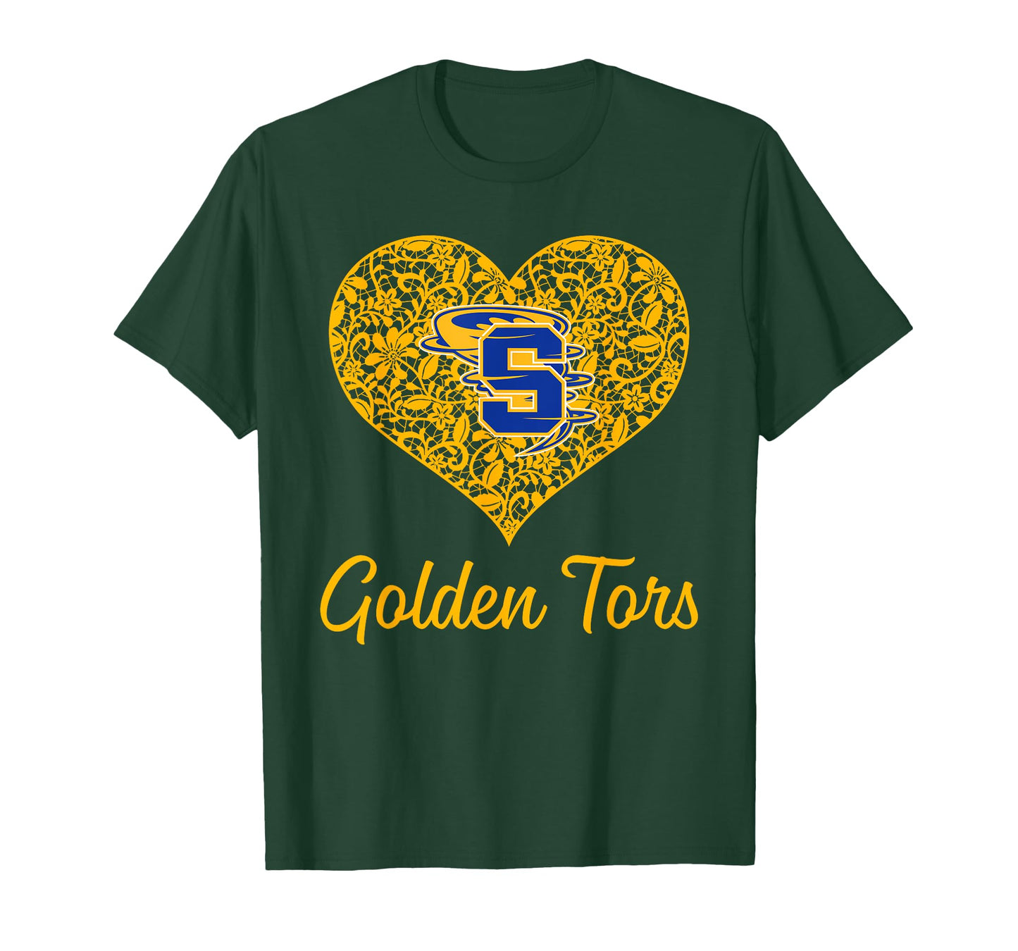 Sulphur Golden Tors Logo Lace Heart HS T-Shirt