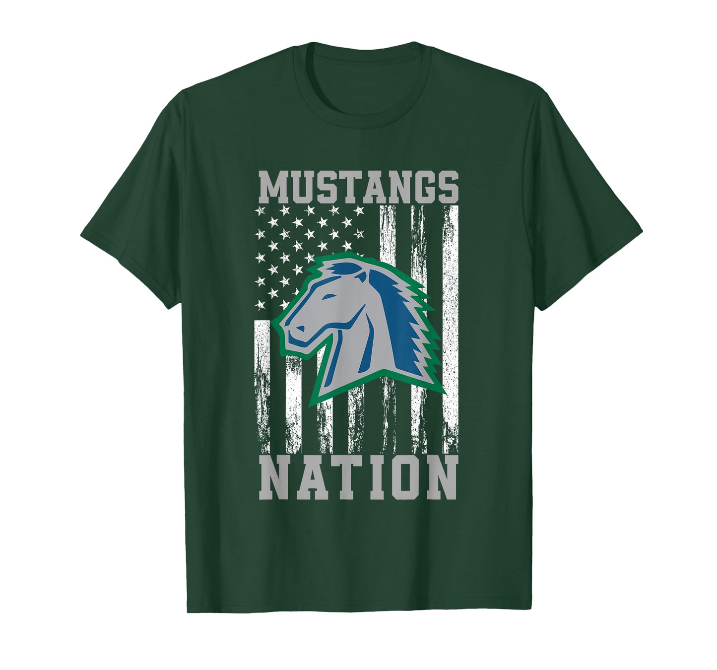 Millard North Mustangs Logo Nation HS T-Shirt