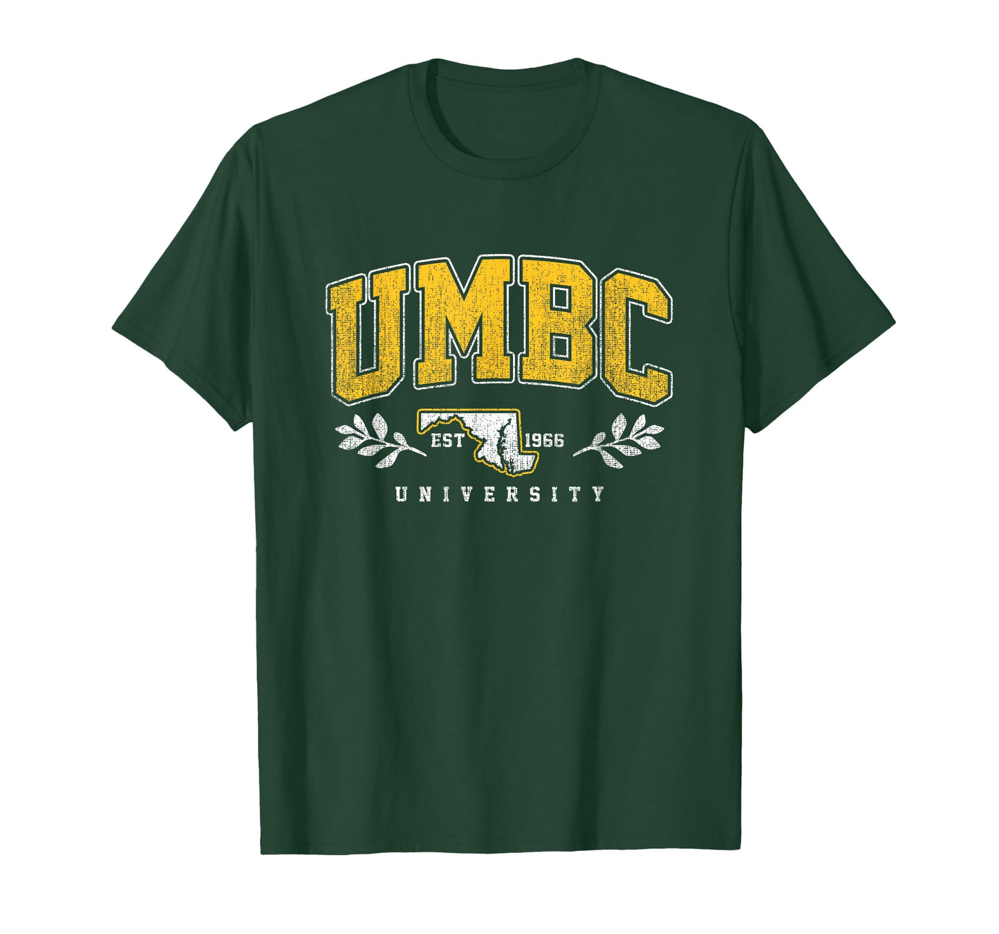 UMBC Arch Retro Collegiate Athletic Sports Tee Men Women T-Shirt