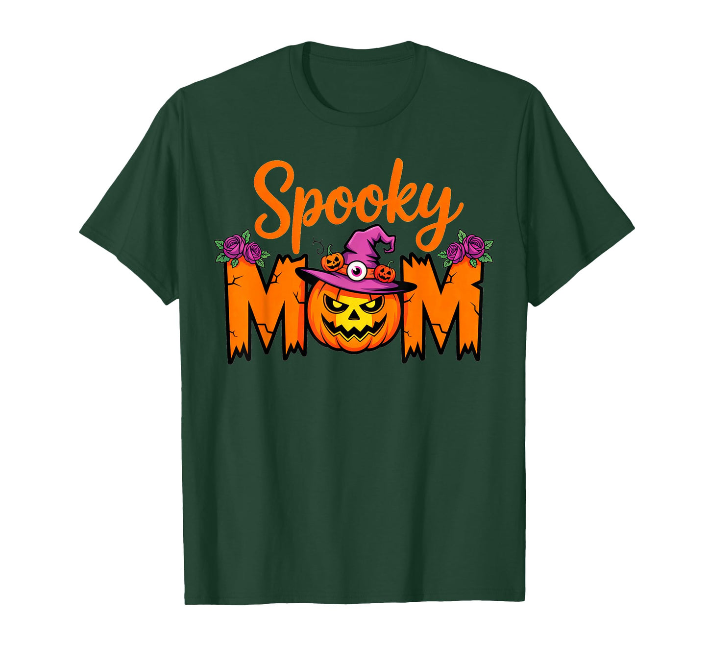 Mama Spooky Mom Trick Or Treat Halloween Ghost Mom Mother T-Shirt