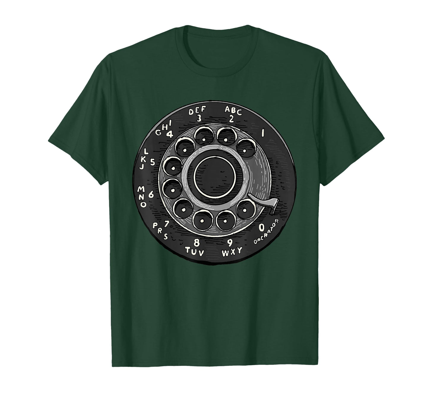 Rotary Phone Shirt Retro Phone Number Rotary Dial Classic T-Shirt