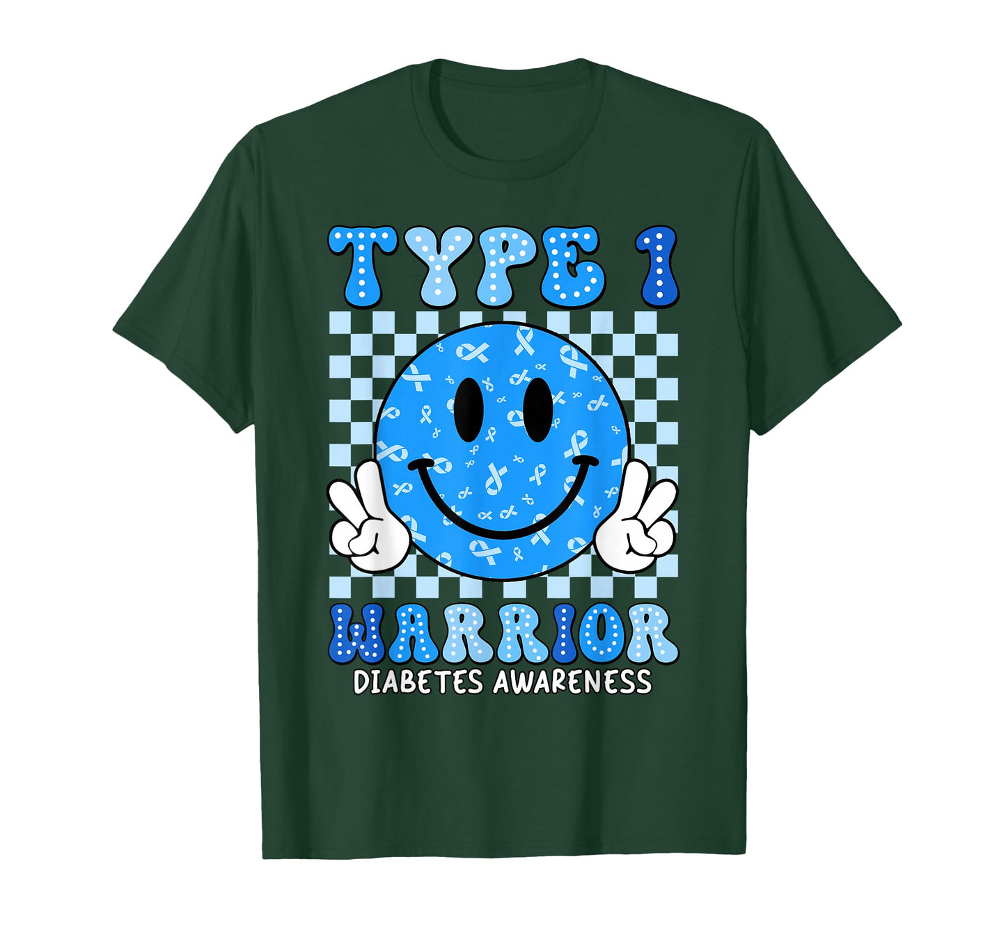 Diabetes Awareness Toddler Ribbon T1D Warrior Support Squad T-Shirt