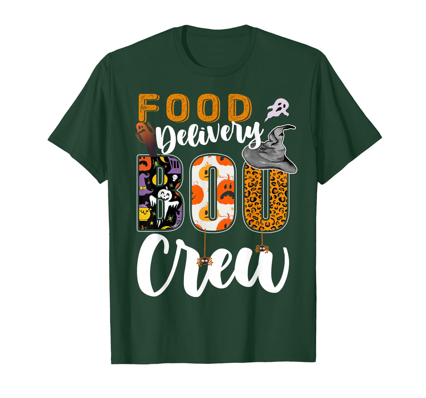 Food Delivery Boo Crew Halloween Match Driver T-Shirt