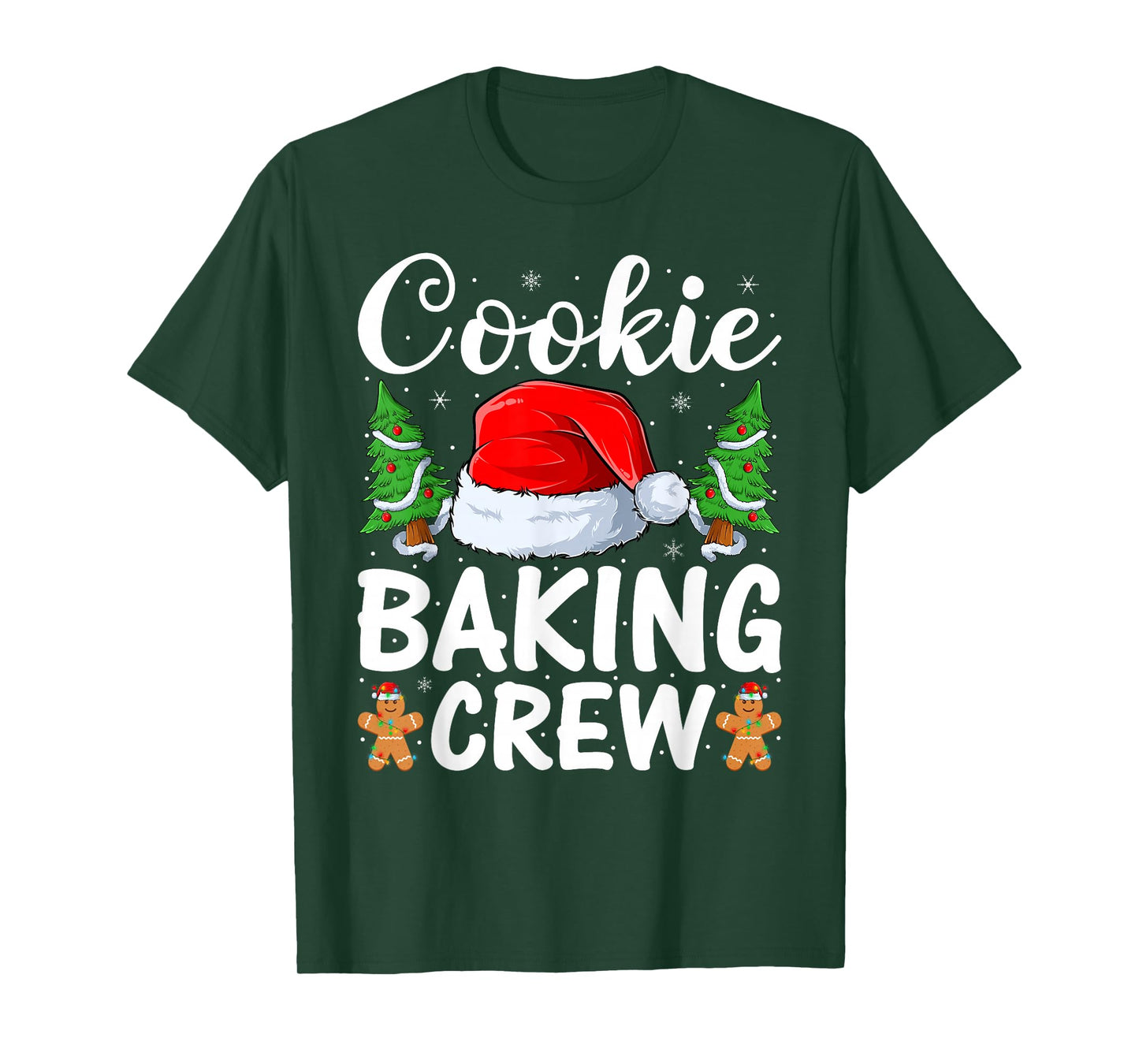 Cookie Baking Crew Christmas Pajama Santa Family Baking Team T-Shirt