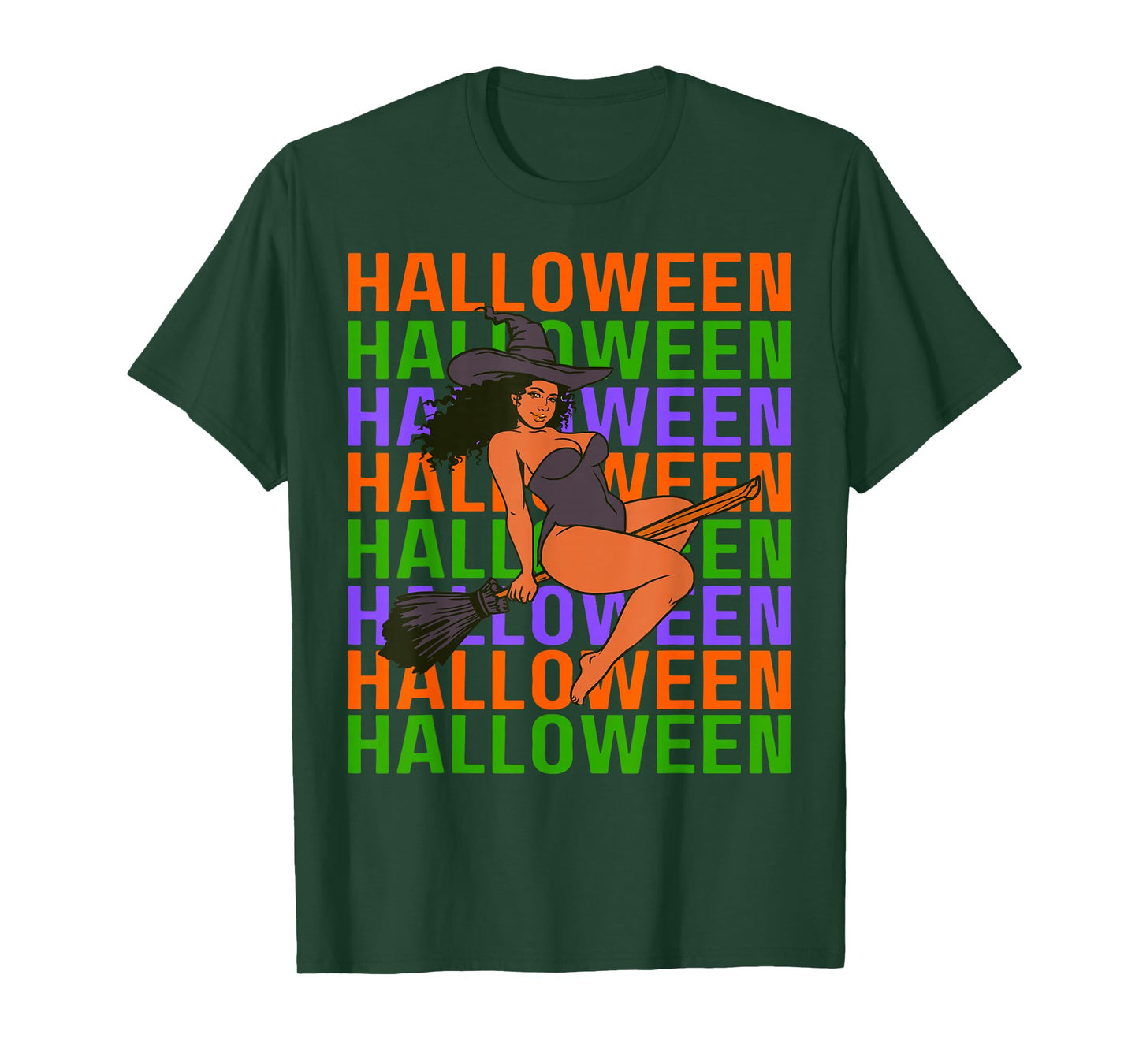 Funny Melanin Halloween Black Girl Magic Scary Blood Costume T-Shirt