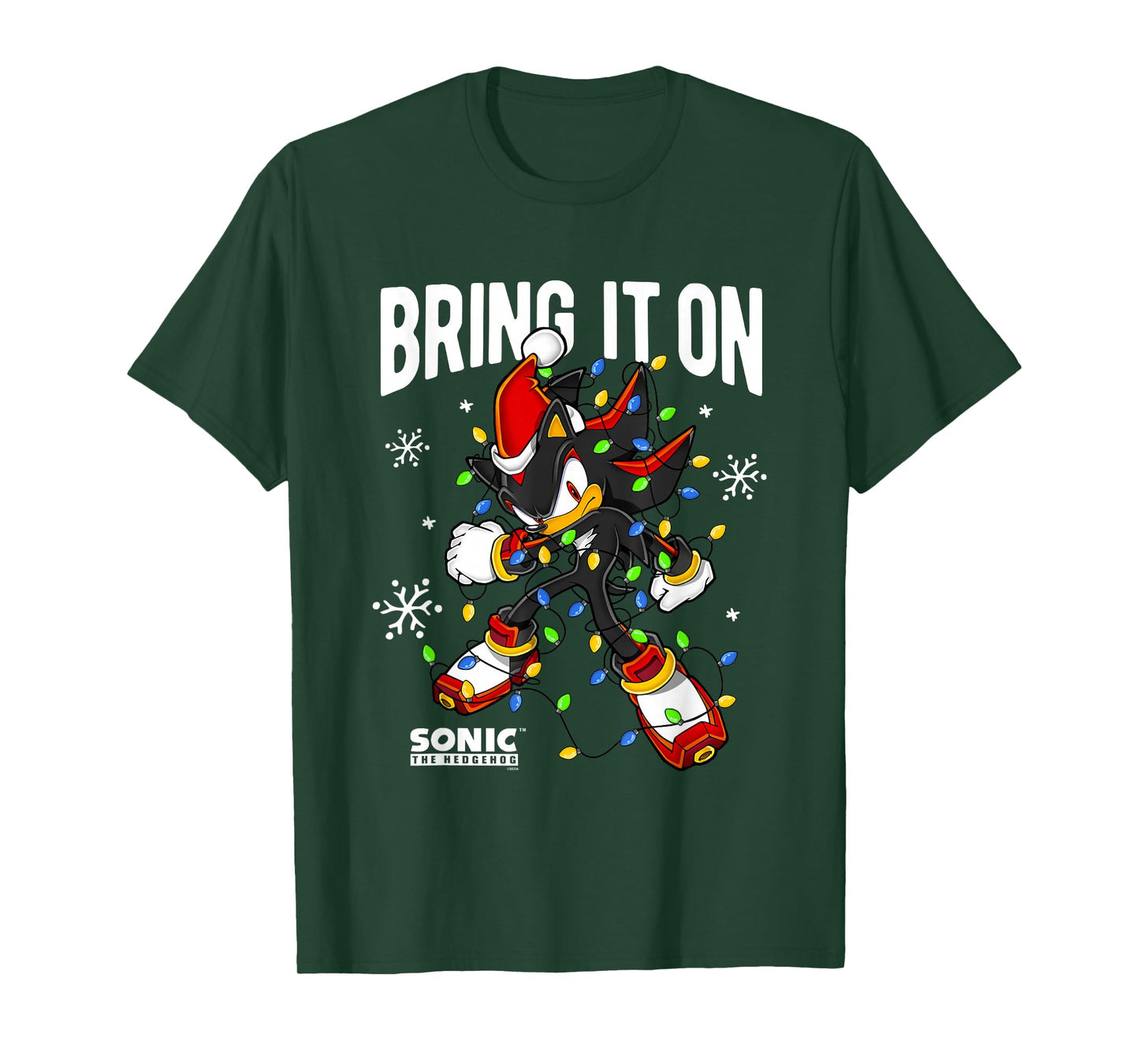 Sonic The Hedgehog Christmas Bring It On Tangled Shadow T-Shirt