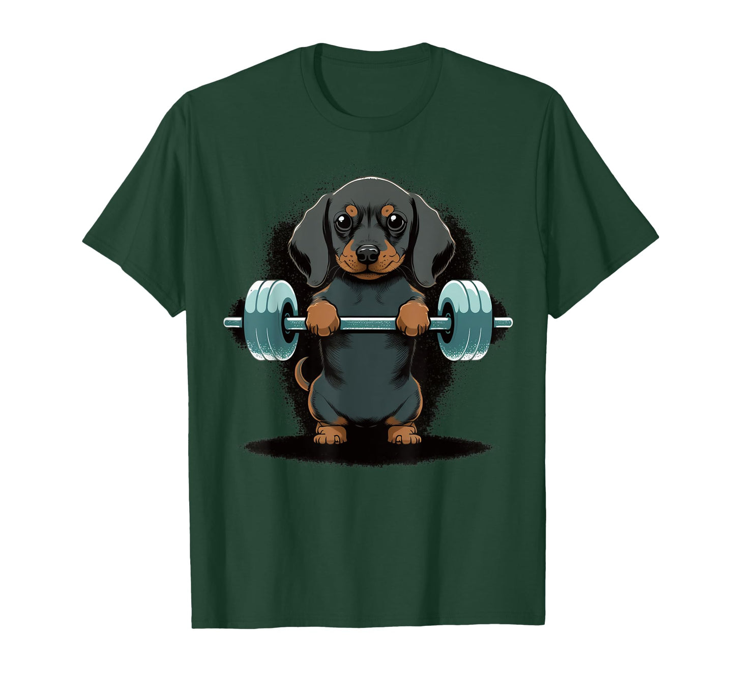 Dachshund Weightlifting Dog Funny Fitness Gym Dachshund T-Shirt for Men Women Kids