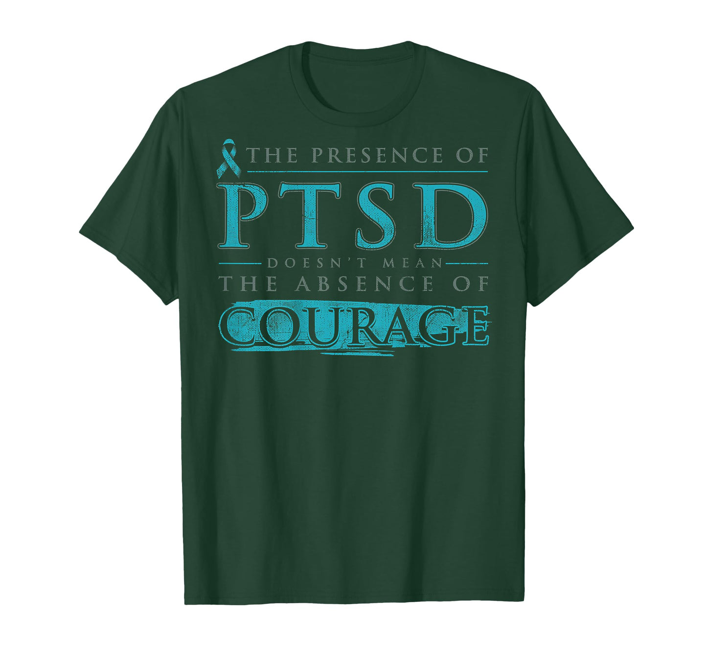The Presence Of PTSD Doesn't Mean The Absence (on back) T-Shirt