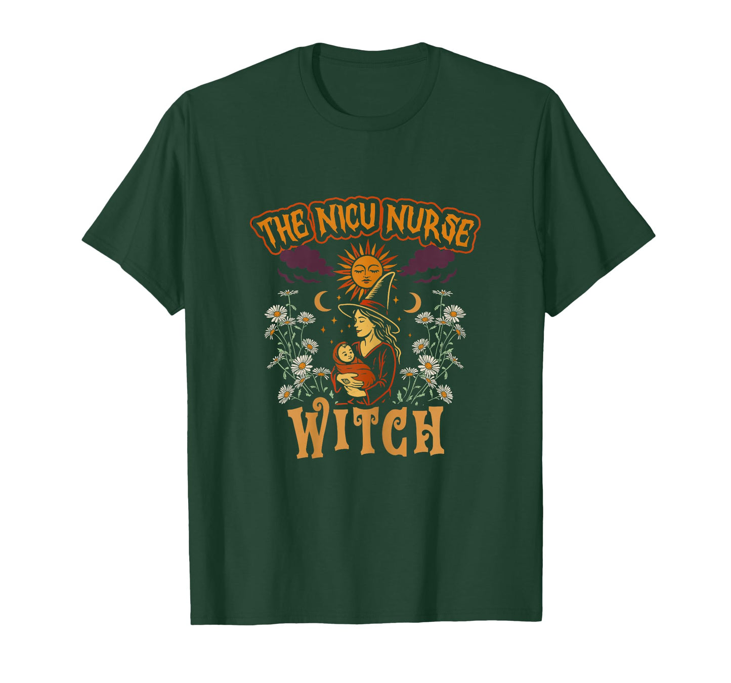 The NICU Nurse Witch Halloween T-Shirt
