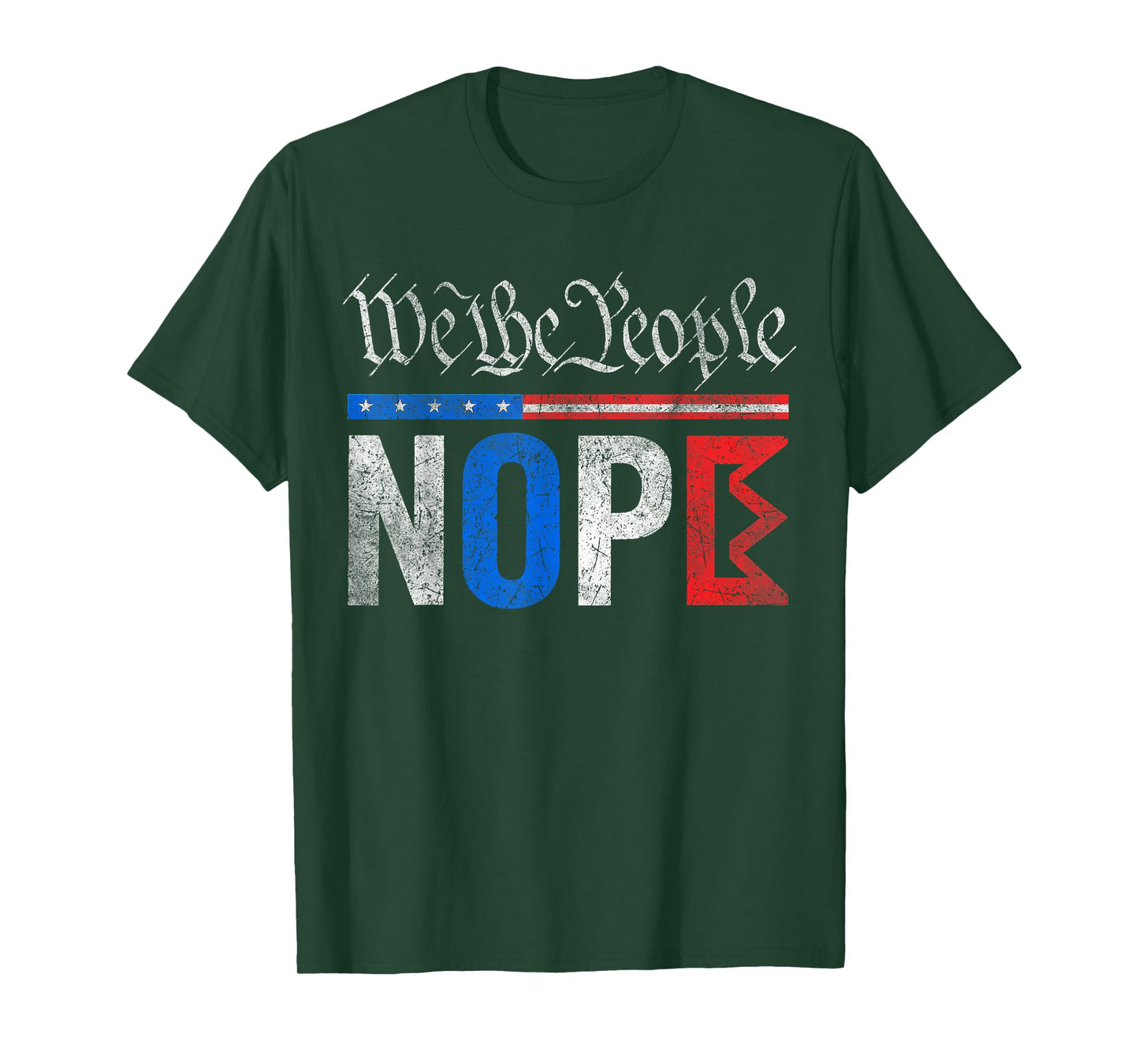 No Kings Nope Protest Graphic Distressed USA Design vintage T-Shirt