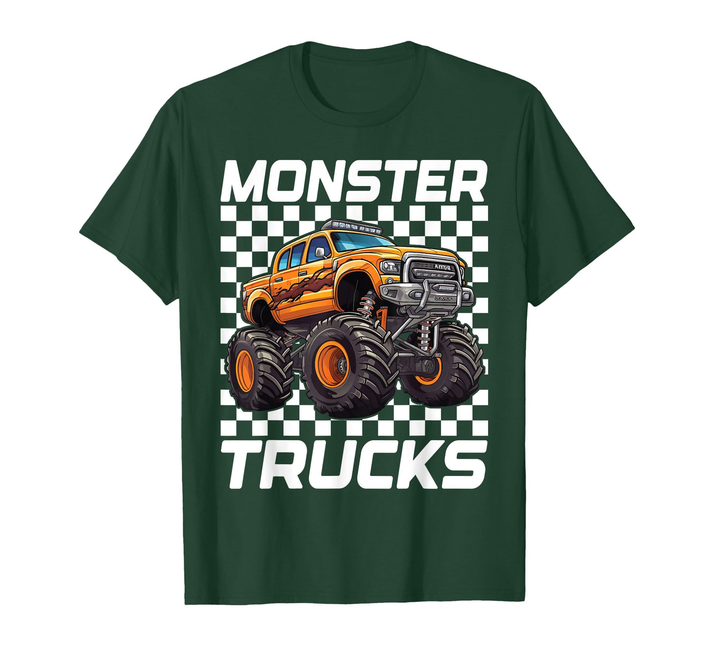 Monster Truck for Toddlers, Kids Monster Truck Retro Vintage T-Shirt