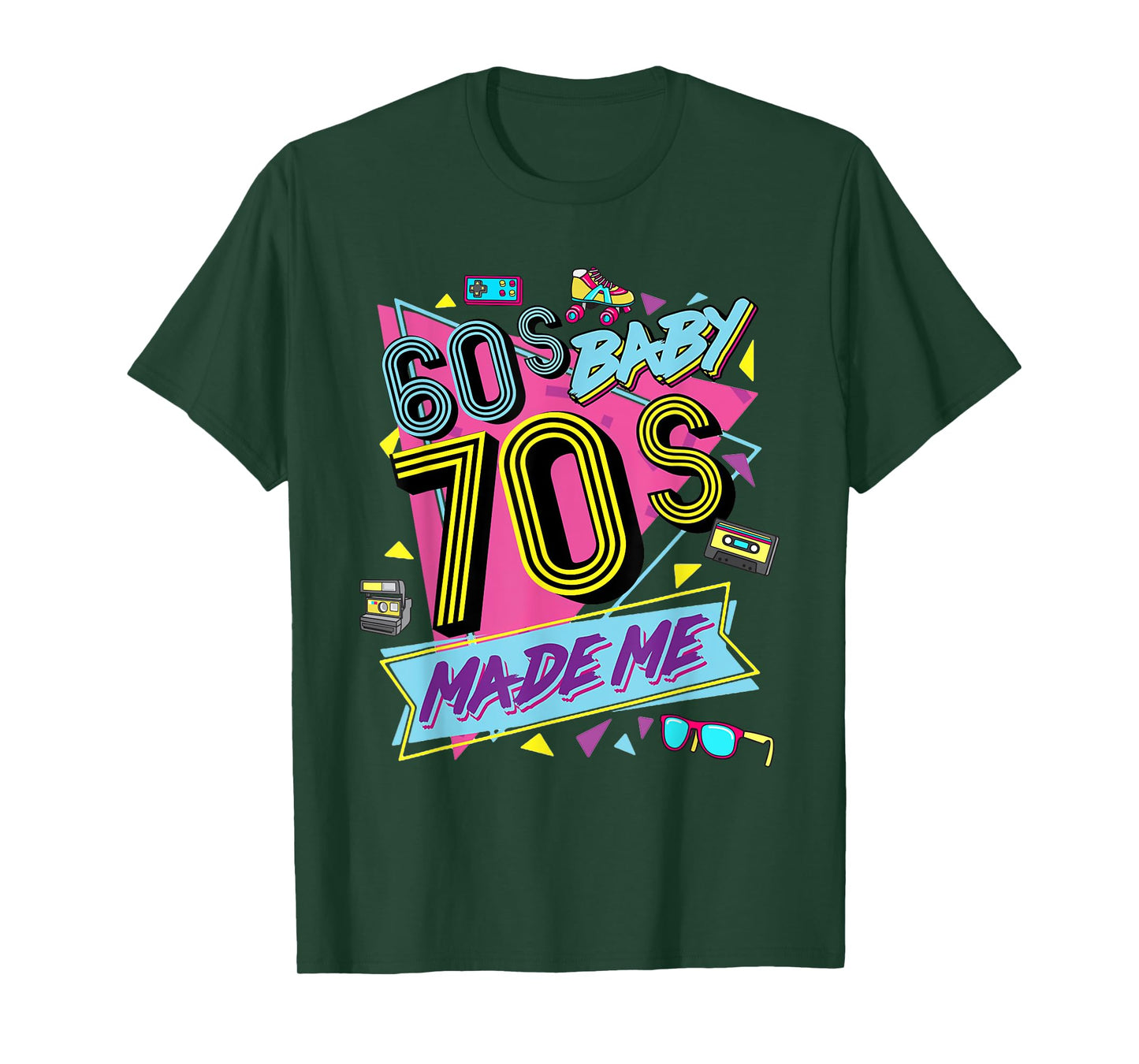 Retro Vintage 60's Baby 70's Made Me Nostalgia Classic T-Shirt