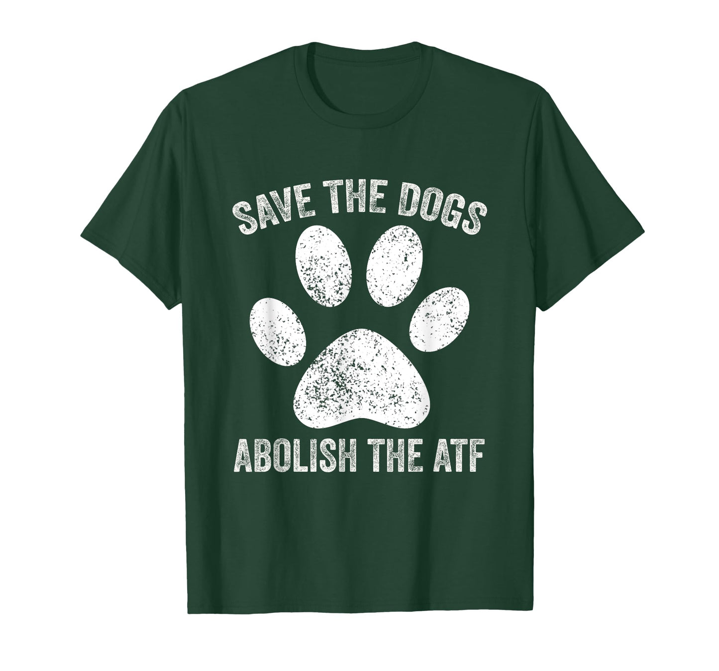 Save the Dogs Abolish the ATF Vintage T-Shirt, Small, Black