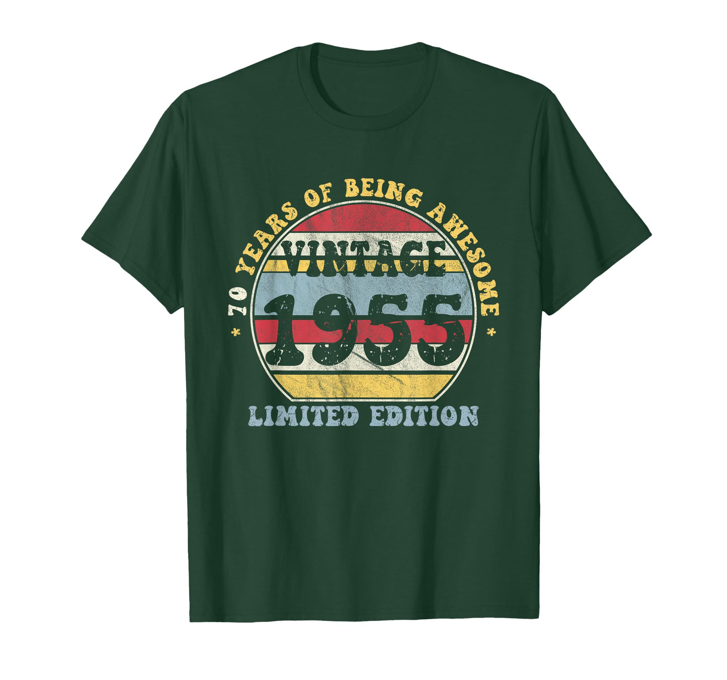Vintage 1955 Limited Edition 70-Year-Old Gifts 70th Birthday T-Shirt