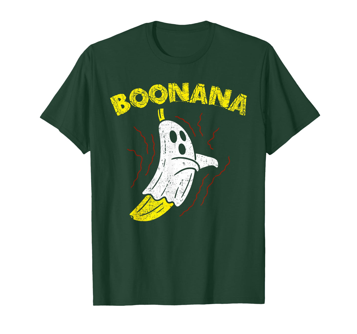 Boonana Cute Ghost Banana Halloween Costume Men Women Kids T-Shirt