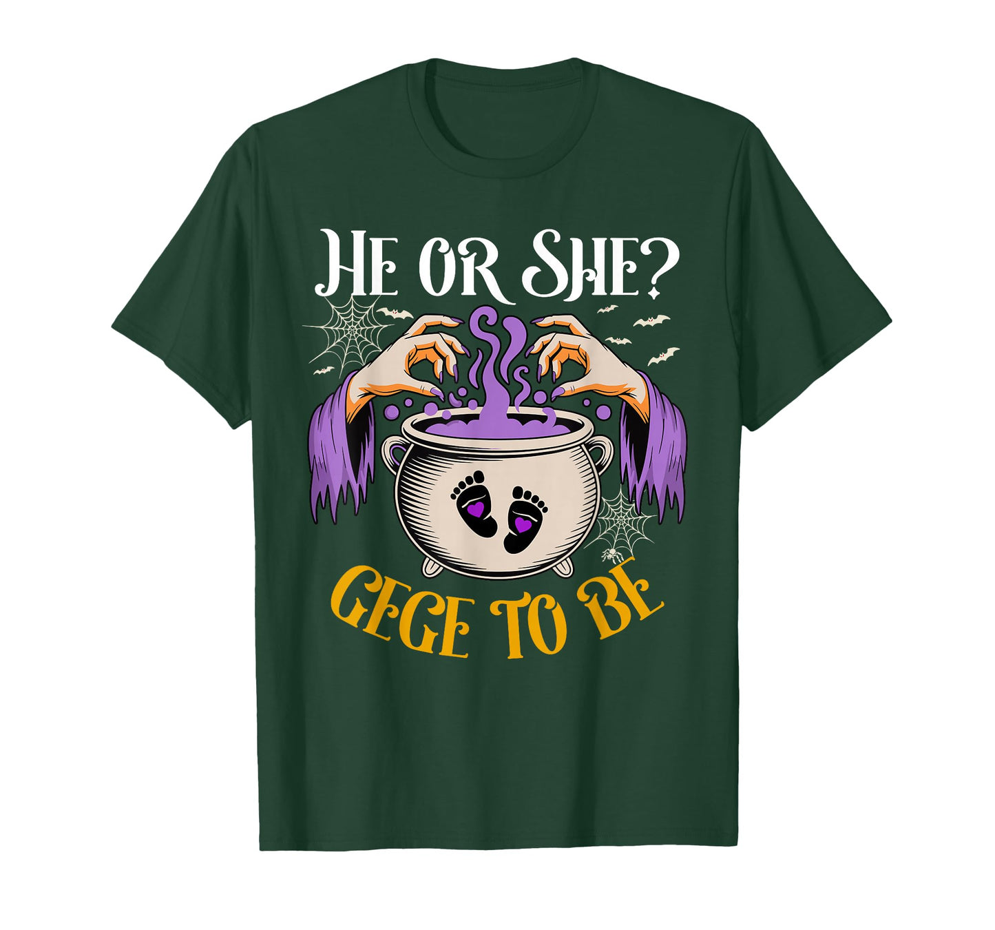 He Or She Gege to Be Baby Reveal Halloween Costume T-Shirt