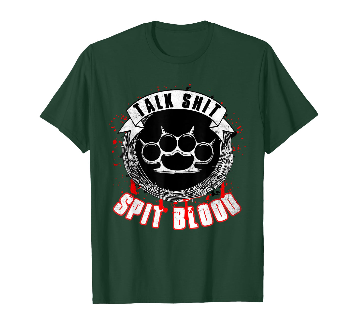 Talk Bullshit Spit Blood Biker T-Shirt