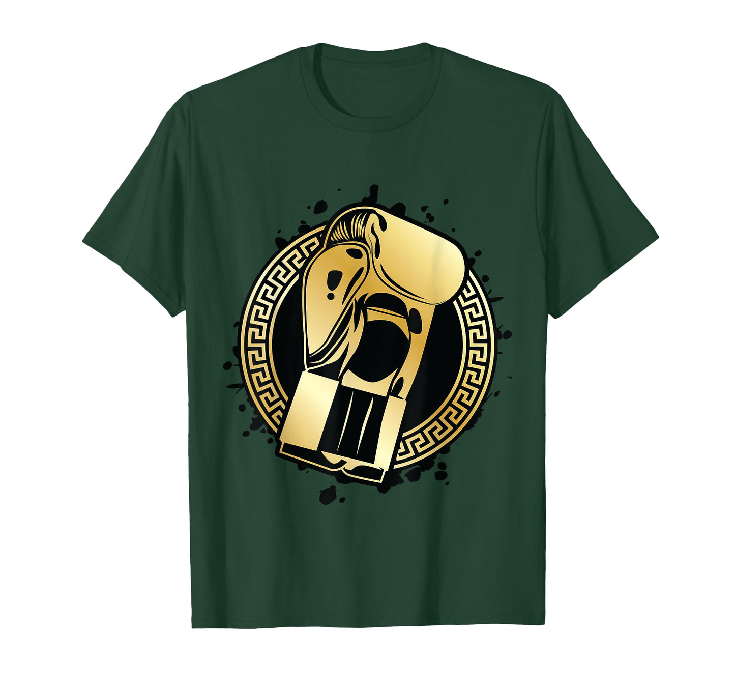 Boxing Gloves Gold Fighter Symbol Winner Punch Gym Champ T-Shirt