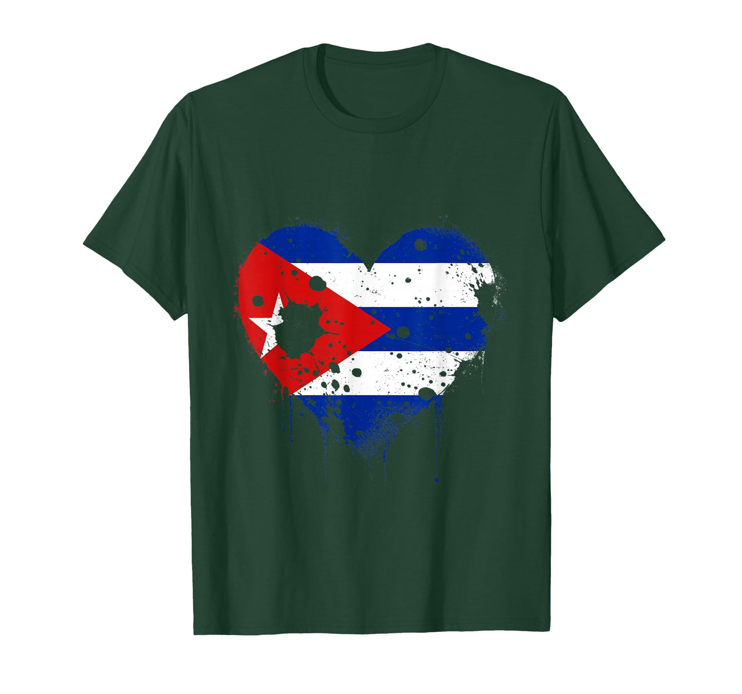 Cuba Vintage Cuban Flag Heart Cuban Roots Cuban Pride T-Shirt