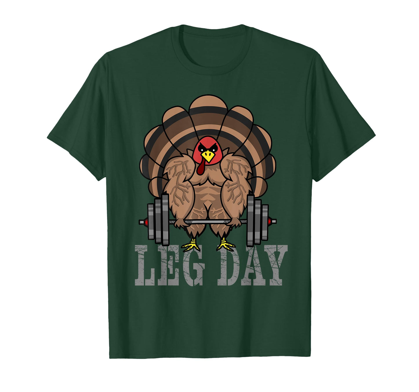 Funny Deadlifting Turkey Thanksgiving Leg Day Deadlift T-Shirt