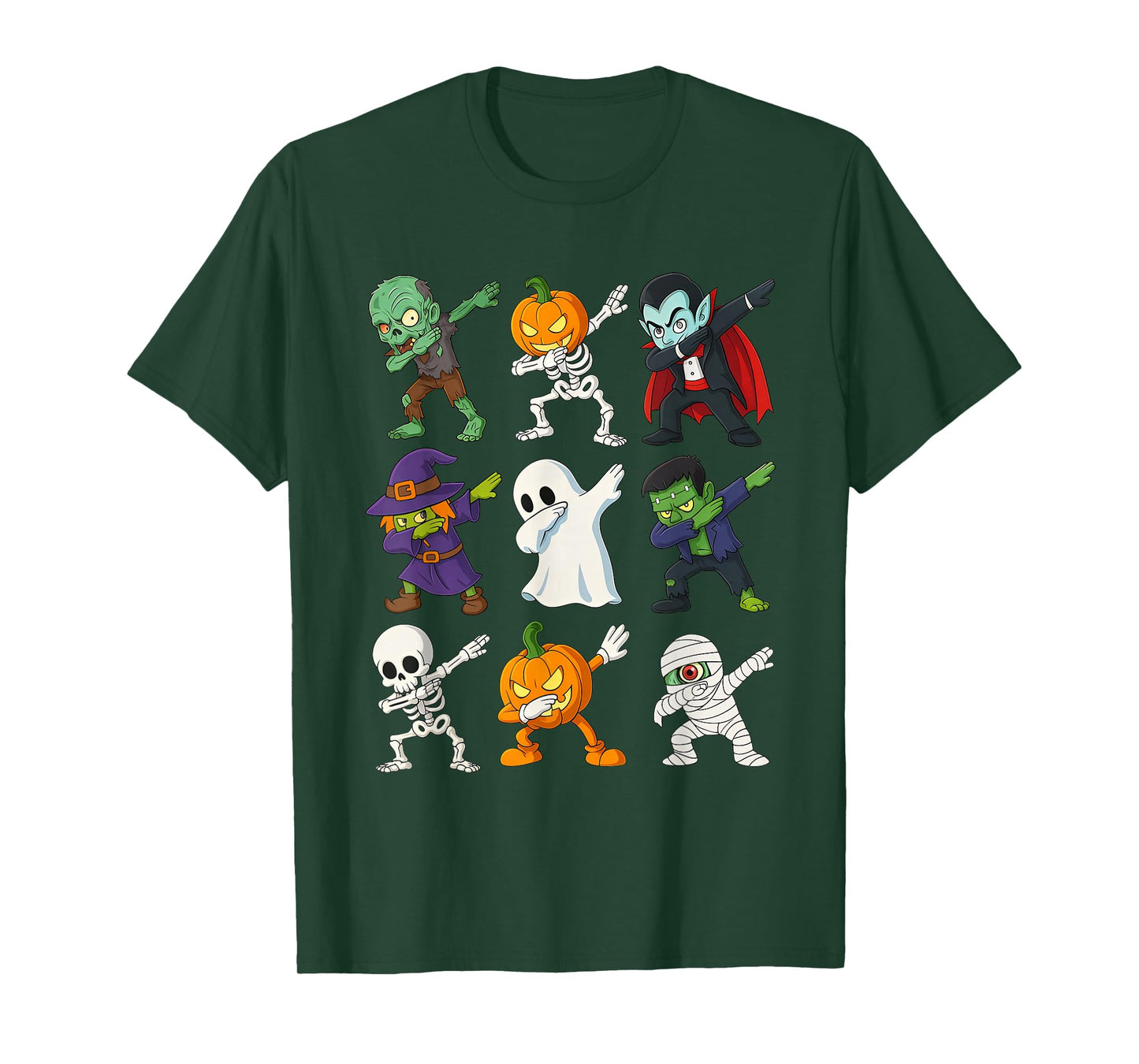 Halloween Dabbing Skeleton Zombie Boo Pumpkin Mummy Costume T-Shirt