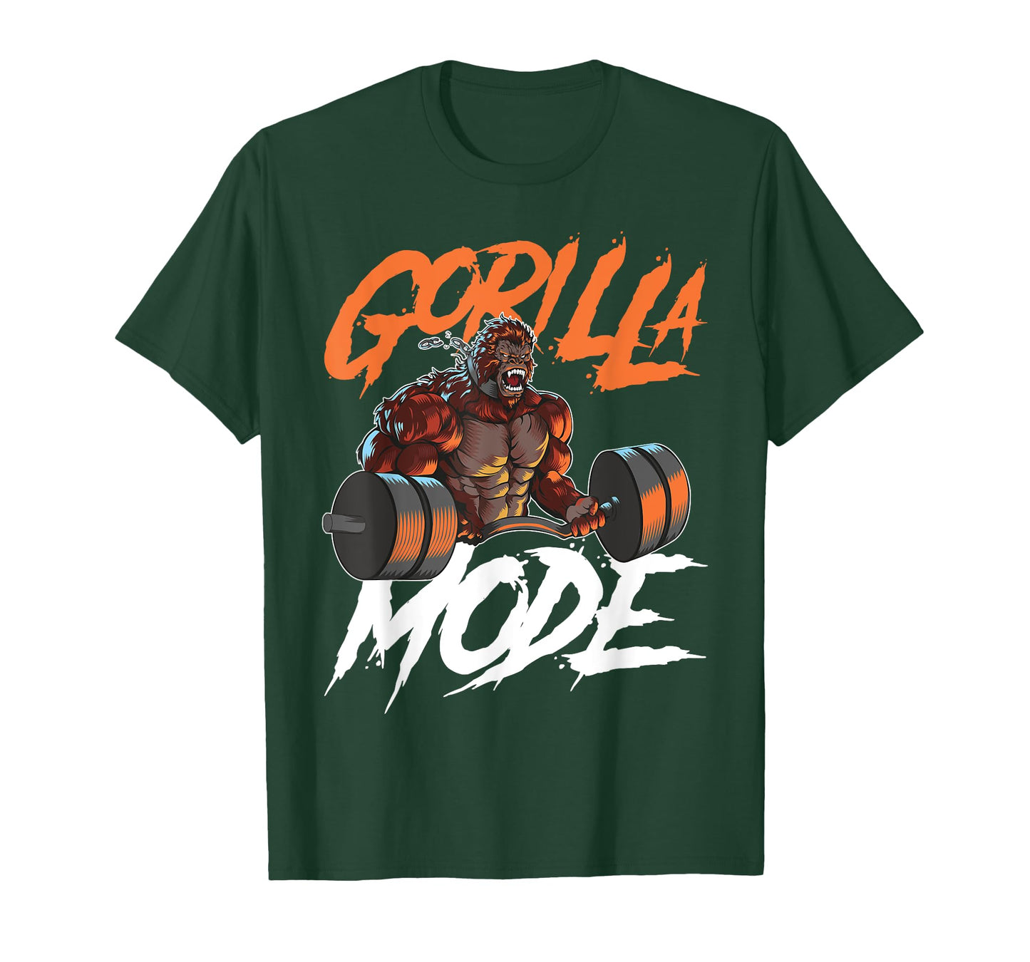 Gorilla Mode Gym Beast Workout Weights Lifting Power - Gift T-Shirt