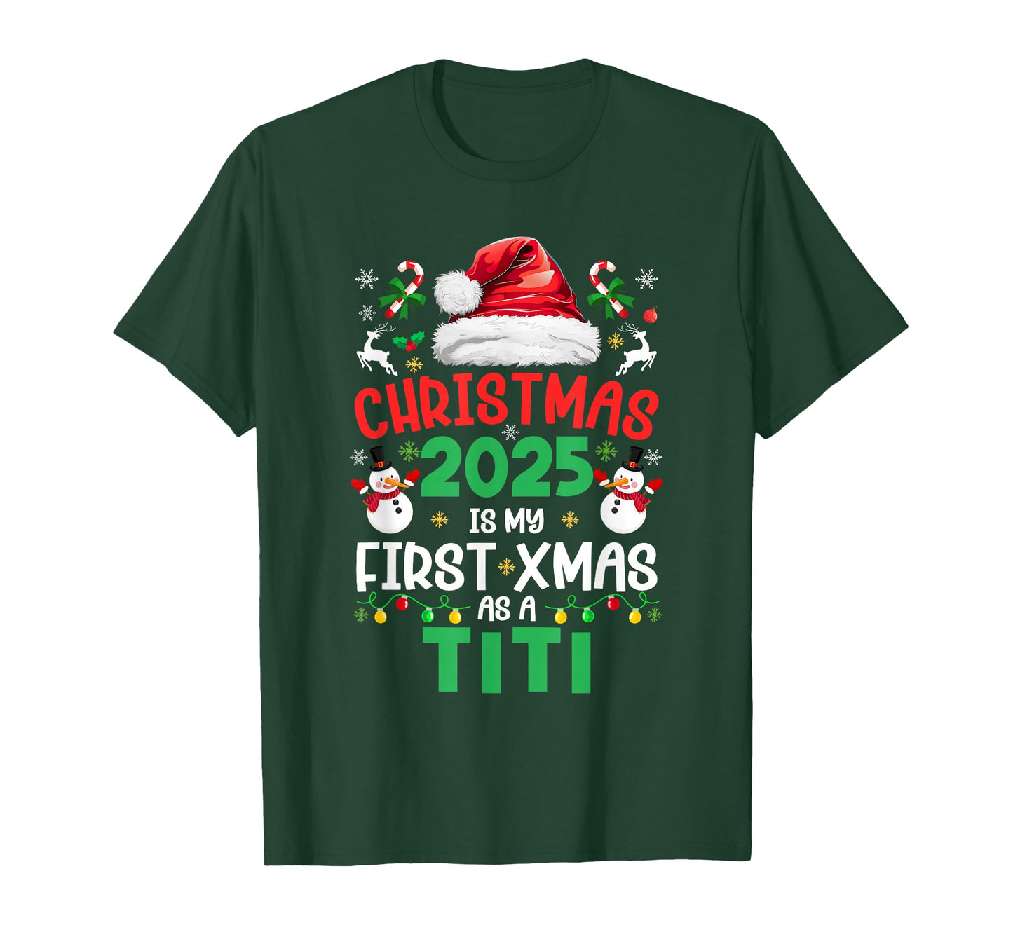 Funny Christmas 2025 is My First Xmas As A Titi Family T-Shirt