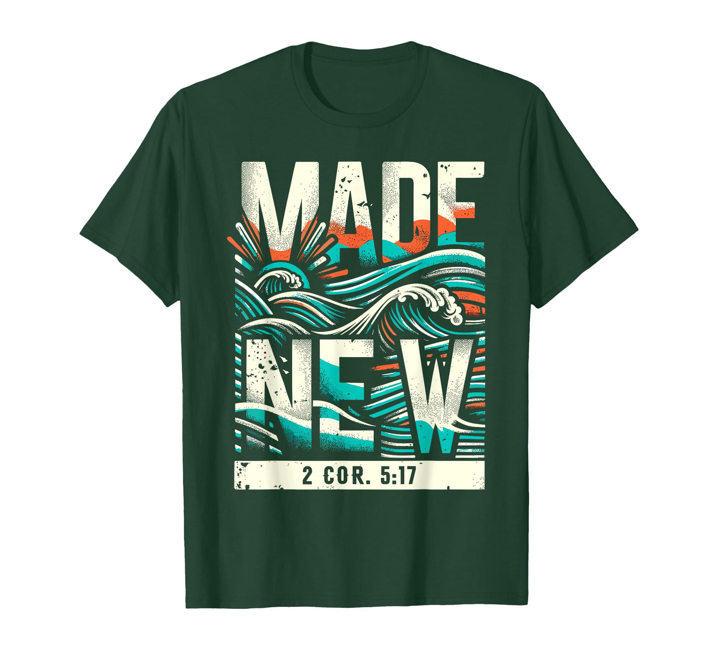 Made New Baptism Shirt Christian Shirts For Youth Baptized T-Shirt