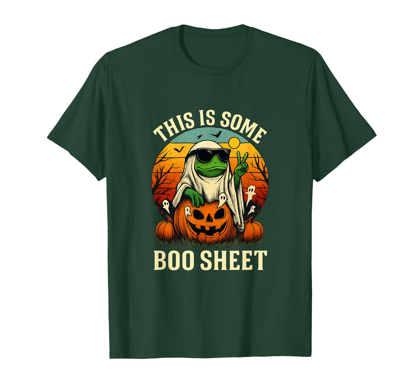 This is Some Boo Sheet Frog Meme Funny Halloween Men Women T-Shirt