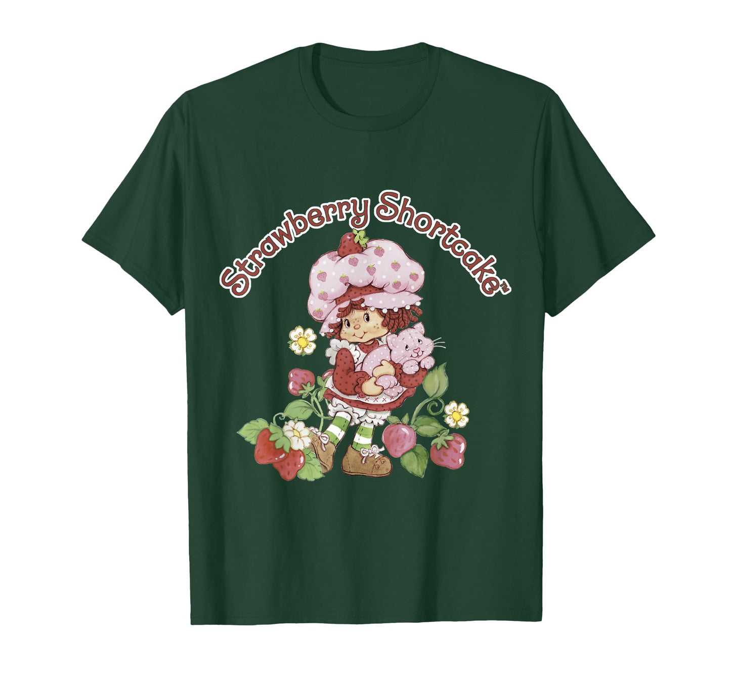 Strawberry Shortcake & Custard Berry Cute Vintage T-Shirt