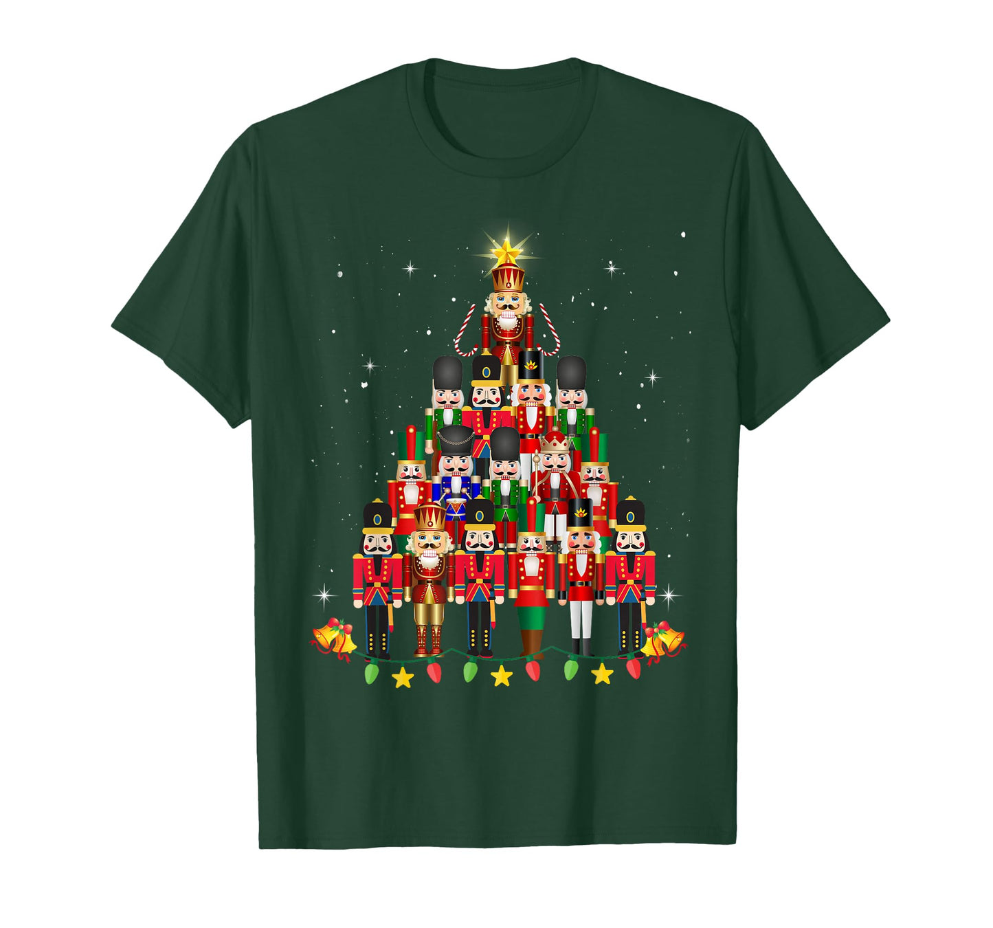 Loudest Nutcracker Group Matching Family Holiday Funny Nutcracker Christmas Tree 2024 Unisex T-Shirt Black Small