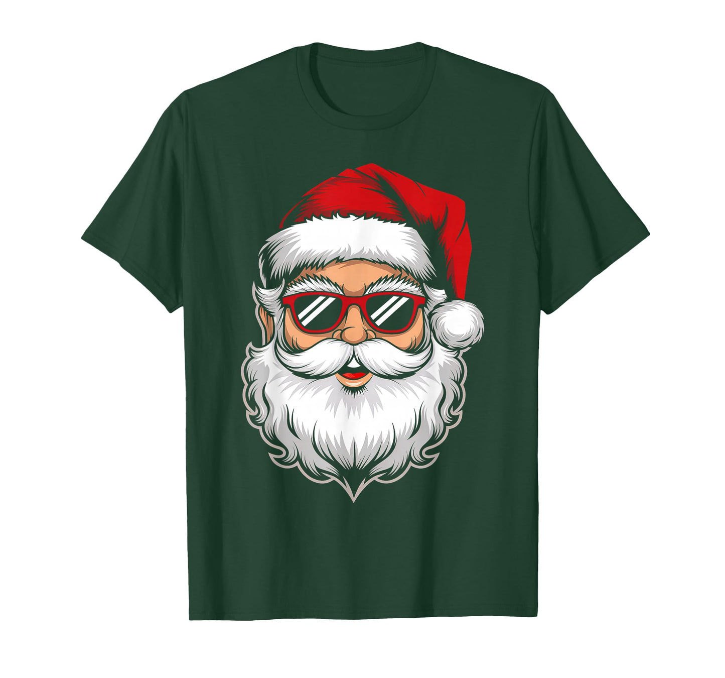 Santa Face Retro Sunglasses Christmas Xmas Men Women Kids T-Shirt