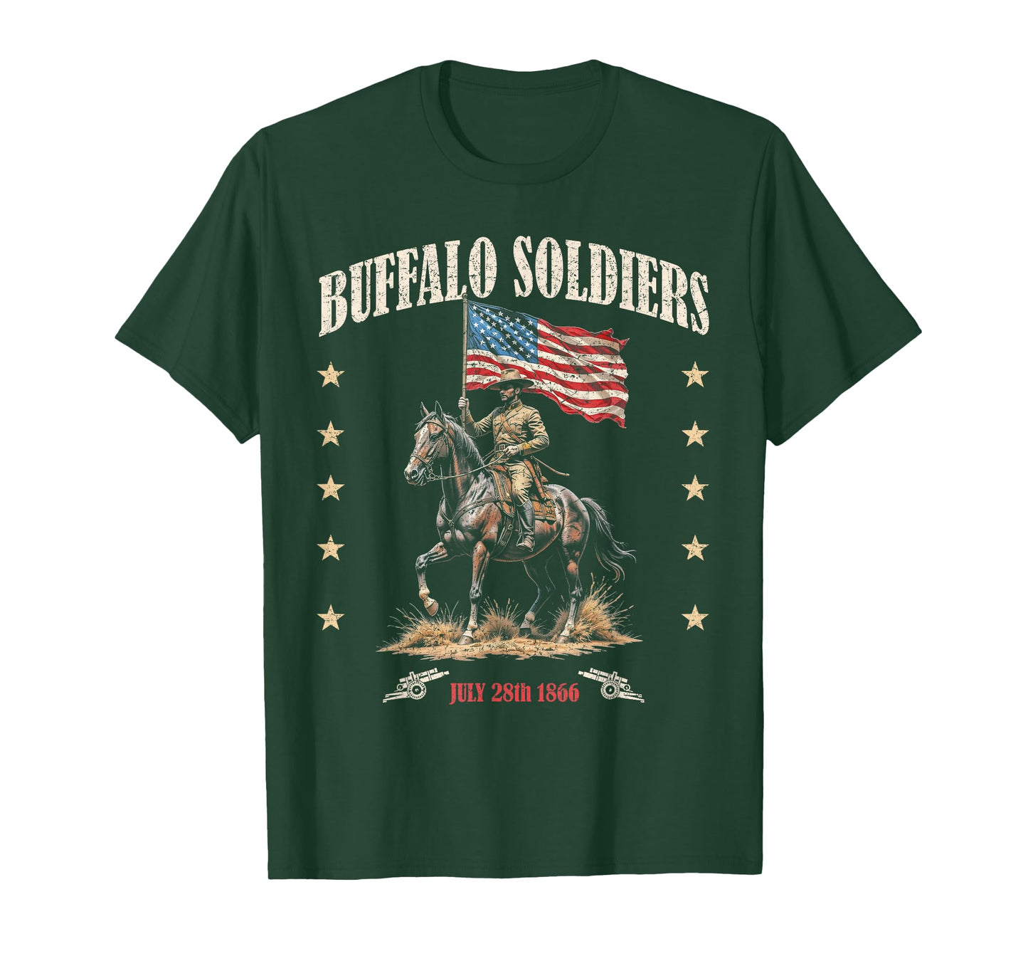 Buffalo Soldiers African American Buffalo Black Culture T-Shirt