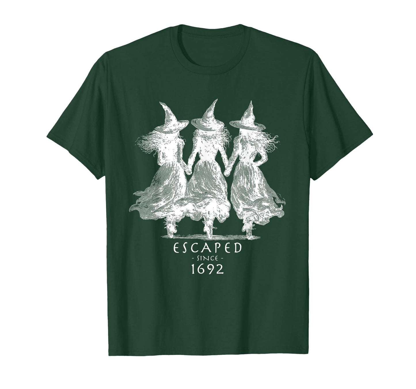 Escaped Since 1692 Salem Witch Halloween T-Shirt