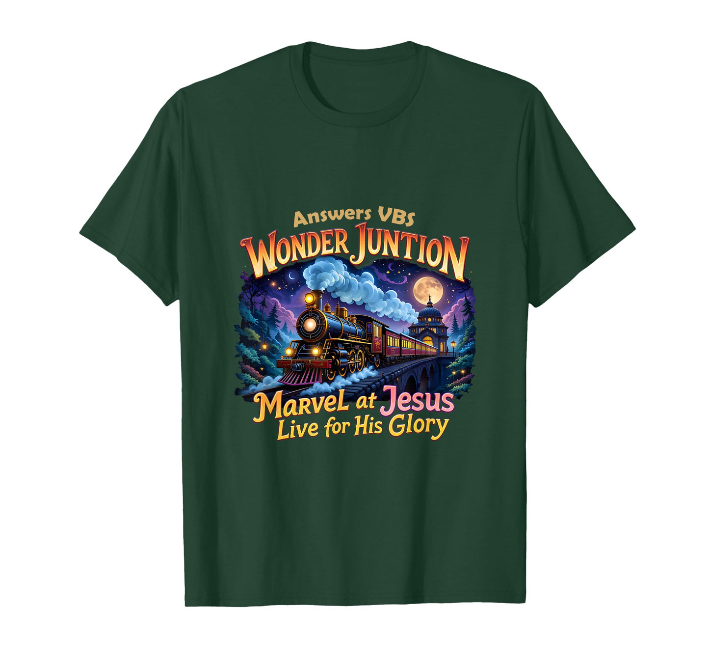 VBS 2025 Wonder Christian Camp Junction His Glory Jesus T-Shirt