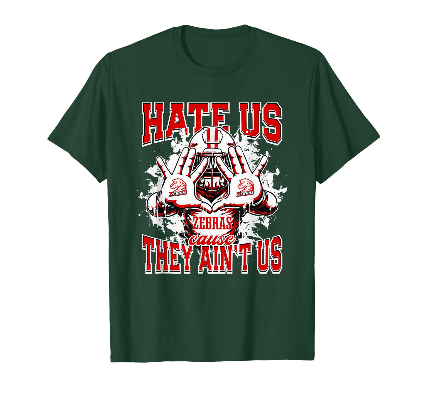 Claremore Zebras Logo Hate Us Cause They Ain't HS T-Shirt