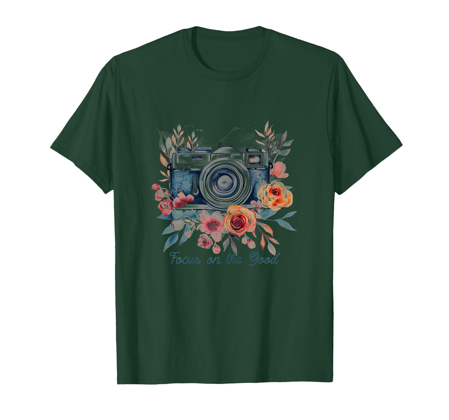 Photographer Focus On The Good Camera Flowers Photography T-Shirt