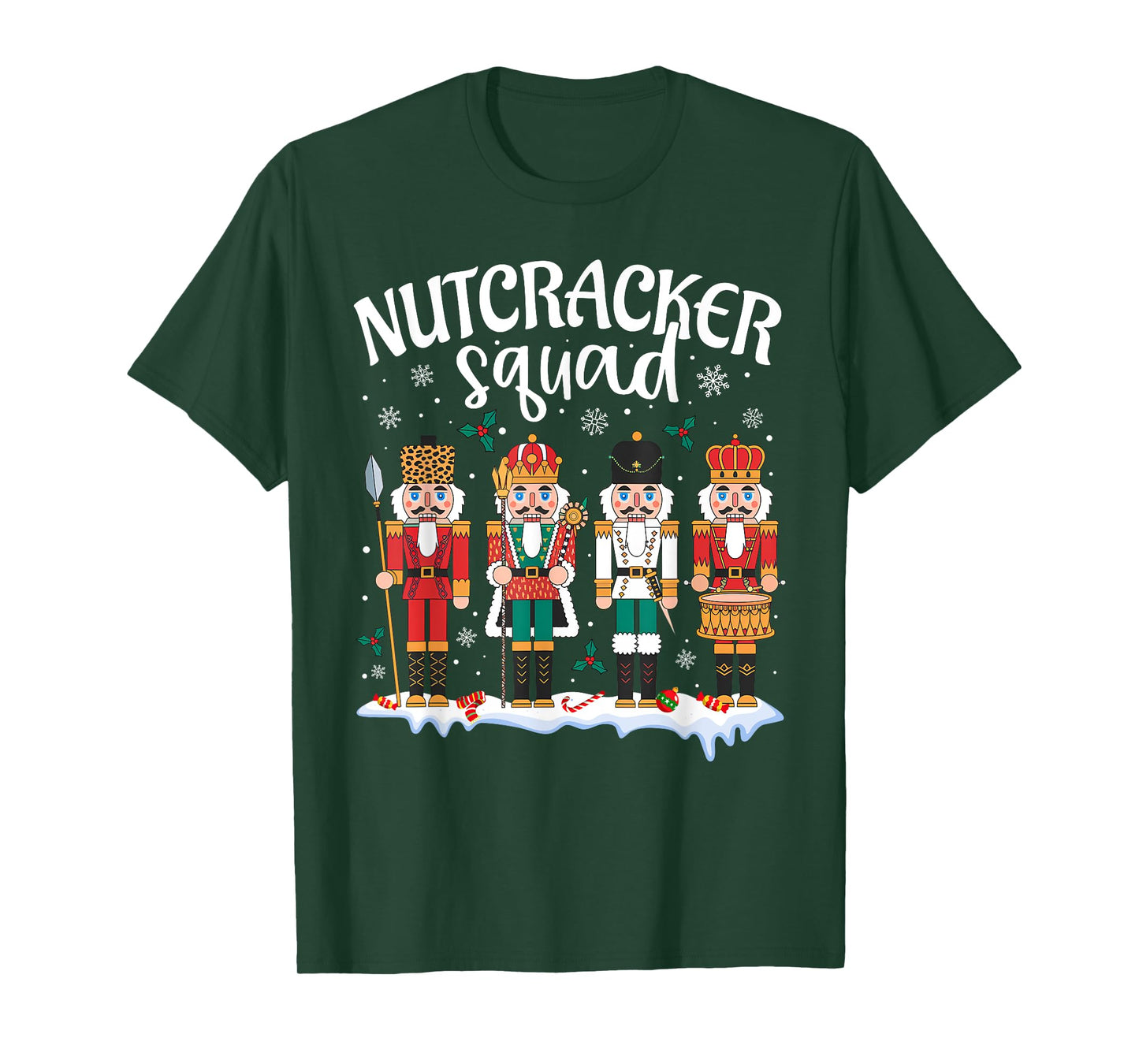 Nutcracker Squad Holiday Christmas Boy Girls Women Men T-Shirt