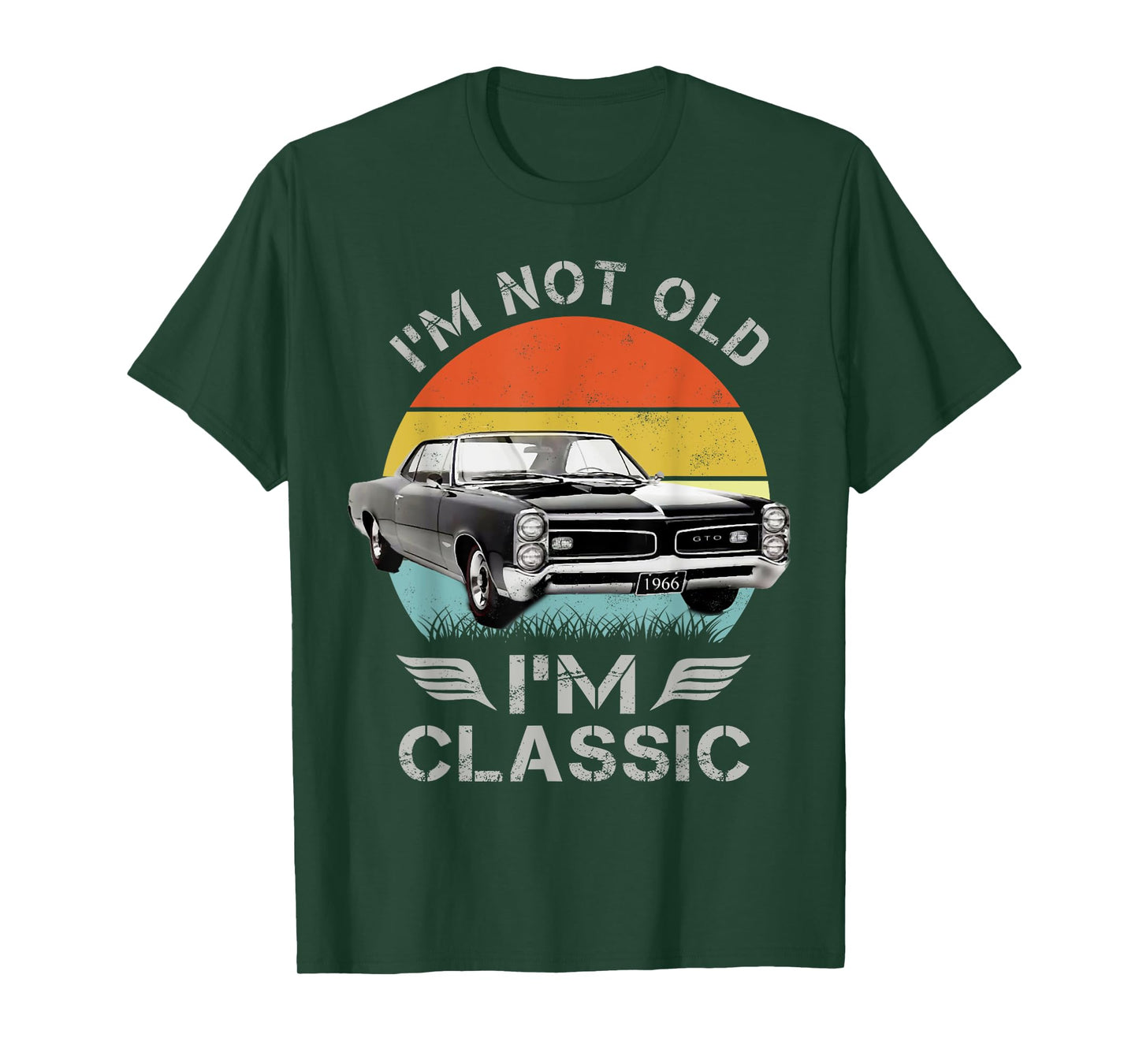 1966 66 GTO Classic Car Old School Muscle Car T-Shirt