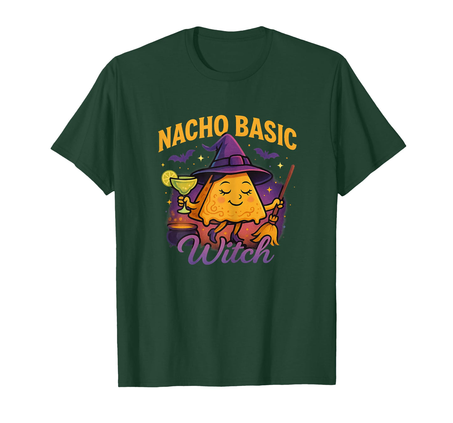 Nacho Basic Witch Halloween Design T-Shirt