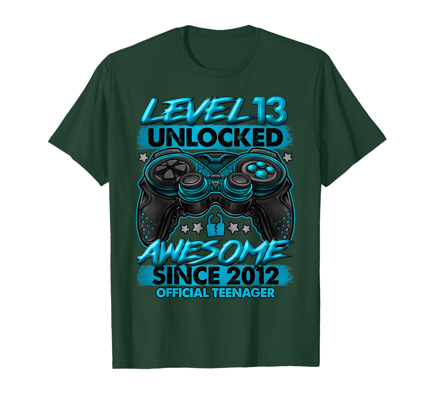Official Teenager Level 13 Unlocked Gifts 13th Birthday Boy T-Shirt