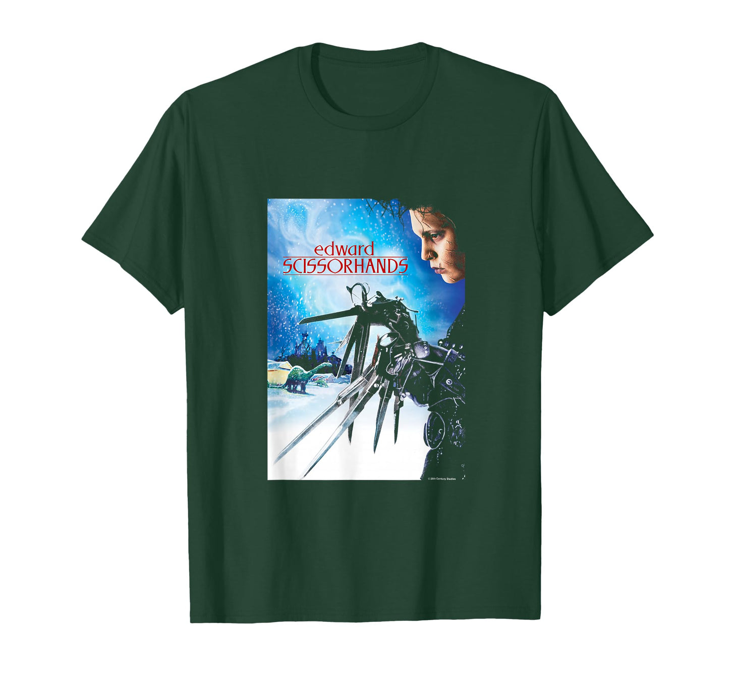 Edward Scissorhands Iconic Vintage Big Chest Movie Poster T-Shirt