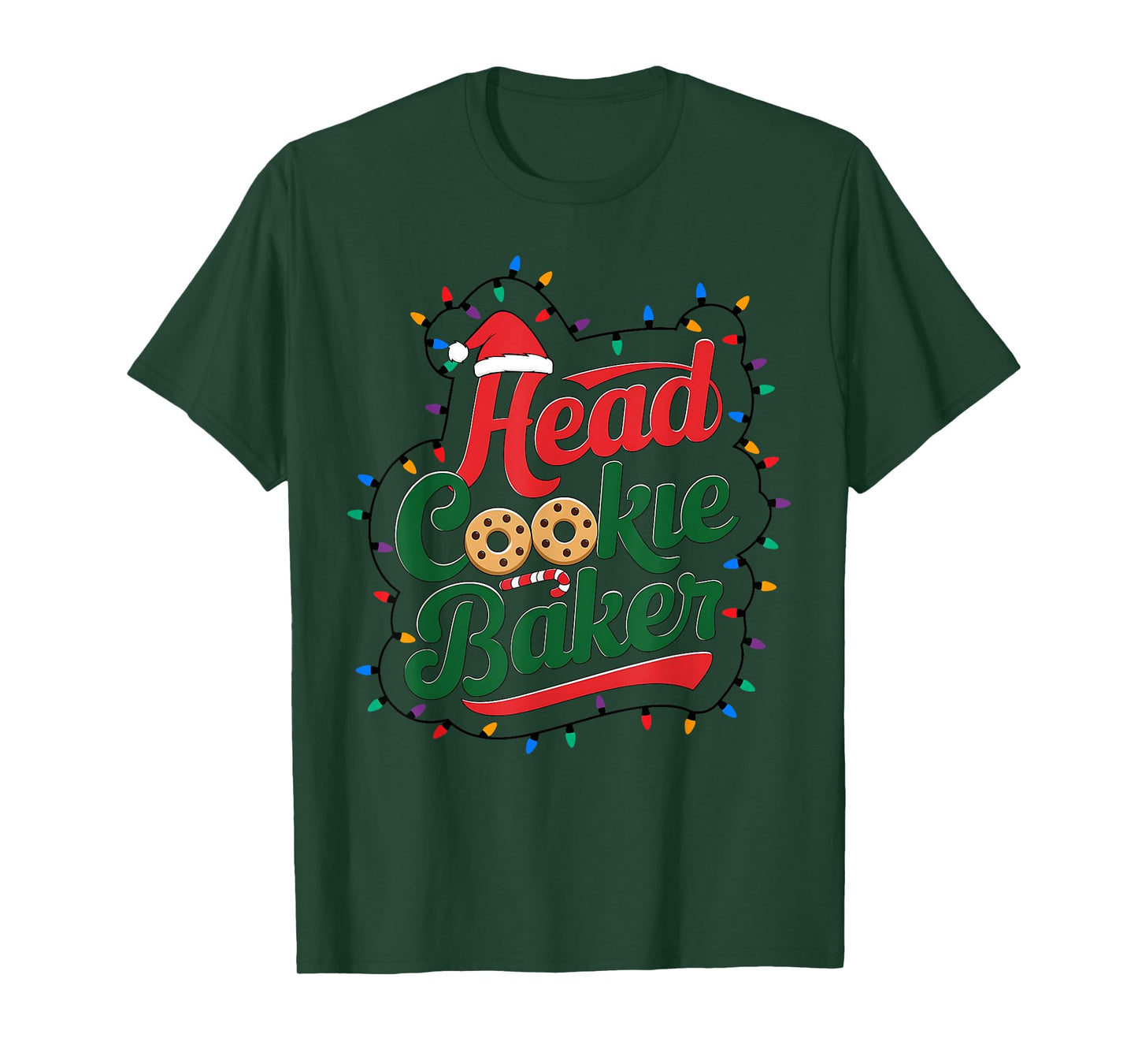 Head Cookie Baker Christmas Cookie Baking T-Shirt